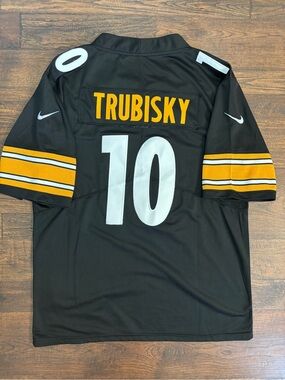 Mitchell Trubisky Nike Black Jersey Pittsburgh Steelers Men’s Medium NFL